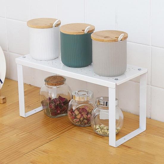 Кухонный стеллаж для хранения Стабильная штабелируемая большая платформа Шкаф-органайзер Полка Столешница Держатель для мелочей Кладовая Тарелка для специй Стол Полка для хранения книг