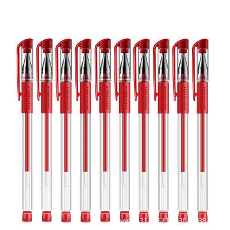 10 шт./6 шт./компл., гелевая ручка с красными, синими и черными чернилами, 0,5 мм, нейтральные ручки для письма, простая ручка для студентов, школьных офисных принадлежностей, канцелярские принадлежности