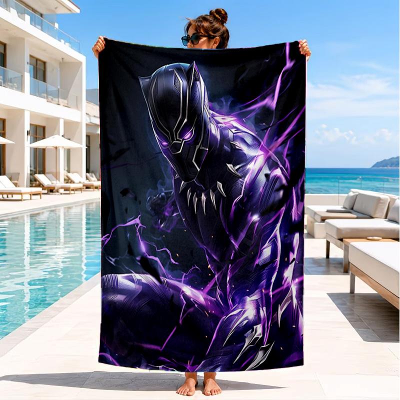Panther In Action Beach Towel, Super Soft Microfiber, Perfect Gift for Her/Him, Birthday, for Pool, Beach, Travel, Decor Beach Party