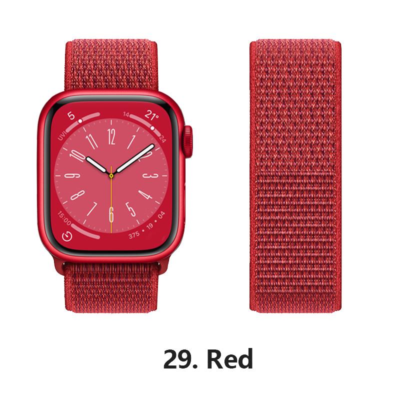 Нейлоновый ремешок для Apple Watch 10 Ремешки 46мм 44мм 40мм 45мм 41мм 49мм 42мм 38мм Браслет Correa iwatch Серия 8 se 7 6 3 9 11 40 мм