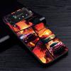 Крутой чехол-спортивный автомобиль для Samsung Galaxy Z Flip4 Flip3 5G Жесткий ПК-чехол для мобильного телефона Z Flip 4 3 Черный Coque Zflip4 Zflip3 Чехол