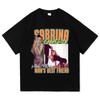 Sabrina Carpenter Man's Best Friend TShirt 2025 Album Men Women Clothing Harajuku Manchild High Quality Tops Cotton TShirts