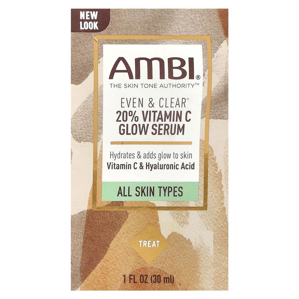 AMBI, Even & Clear®, сыворотка для сияния кожи с 20% витамина C, 1 жидкая унция (30 мл)