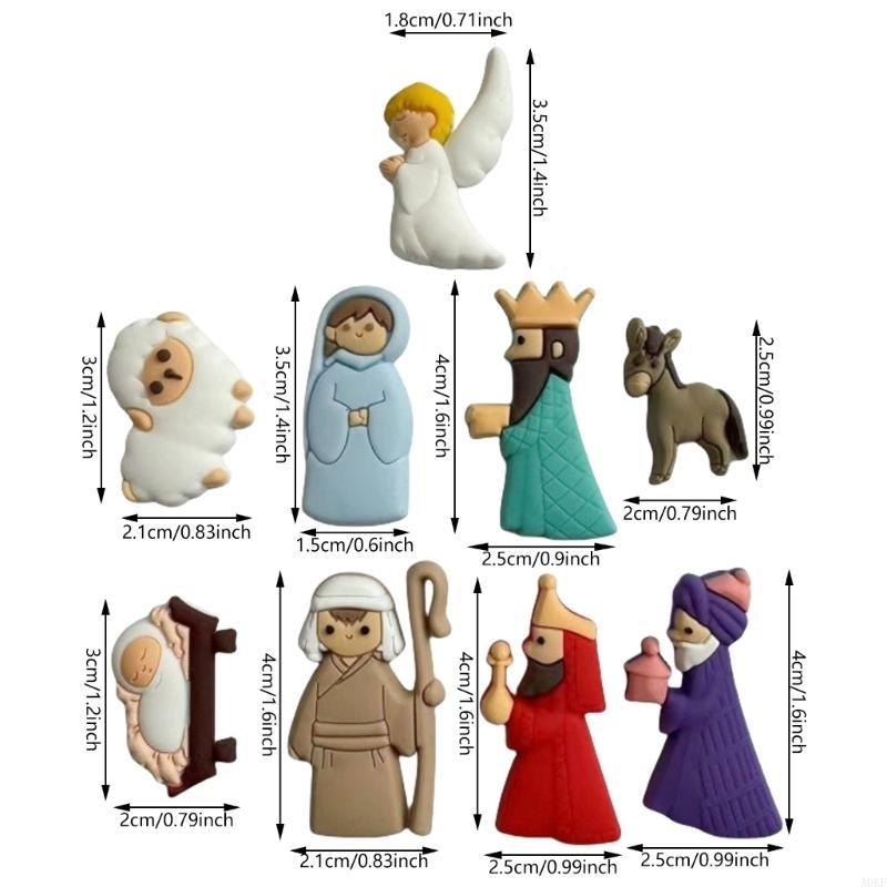 9 шт. Плоские украшения 'Рождество' для поделок, DIY, ornaments, аксессуары A0KF