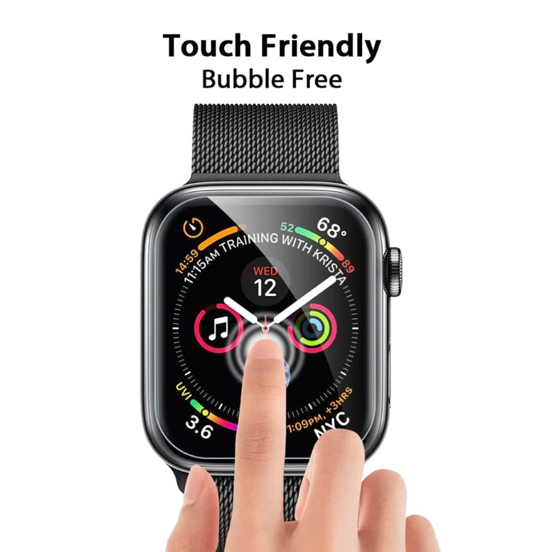 Подходит для Apple-Watch7 41/45мм Защитная пленка На весь экран Изогнутая поверхность ТПУ Горячее изгибание Защита Взрывозащищенная