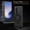 Деловой магнитный чехол-книжка с шарниром для Samsung Galaxy Z Fold 7 6 5 4 3 360° Защита Экранное стекло Магнитный держатель Чехол