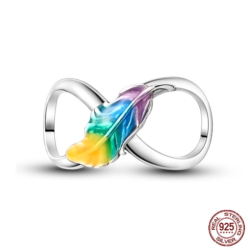 Медь Разноцветная Серия Маскарад Сексуальная Маска Перья Платье Шармы Бусины Подходят для Оригинальных Браслетов Qikaola DIY Ювелирные Изделия