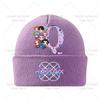 Anime Cartoon KPop Knitted Hat Winter Warm Windproof Hat Cartoon Anime Letter Pattern Knitted Hat Children's Birthday Gift
