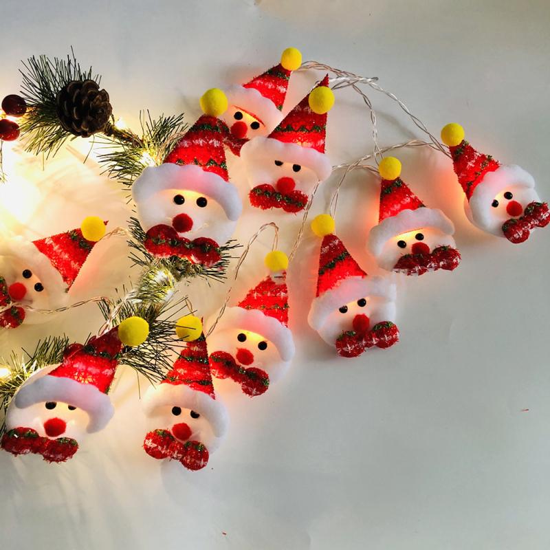 Christmas Snowman Led String Light Energy-saving Christmas Tree Lantern Ornaments For Home