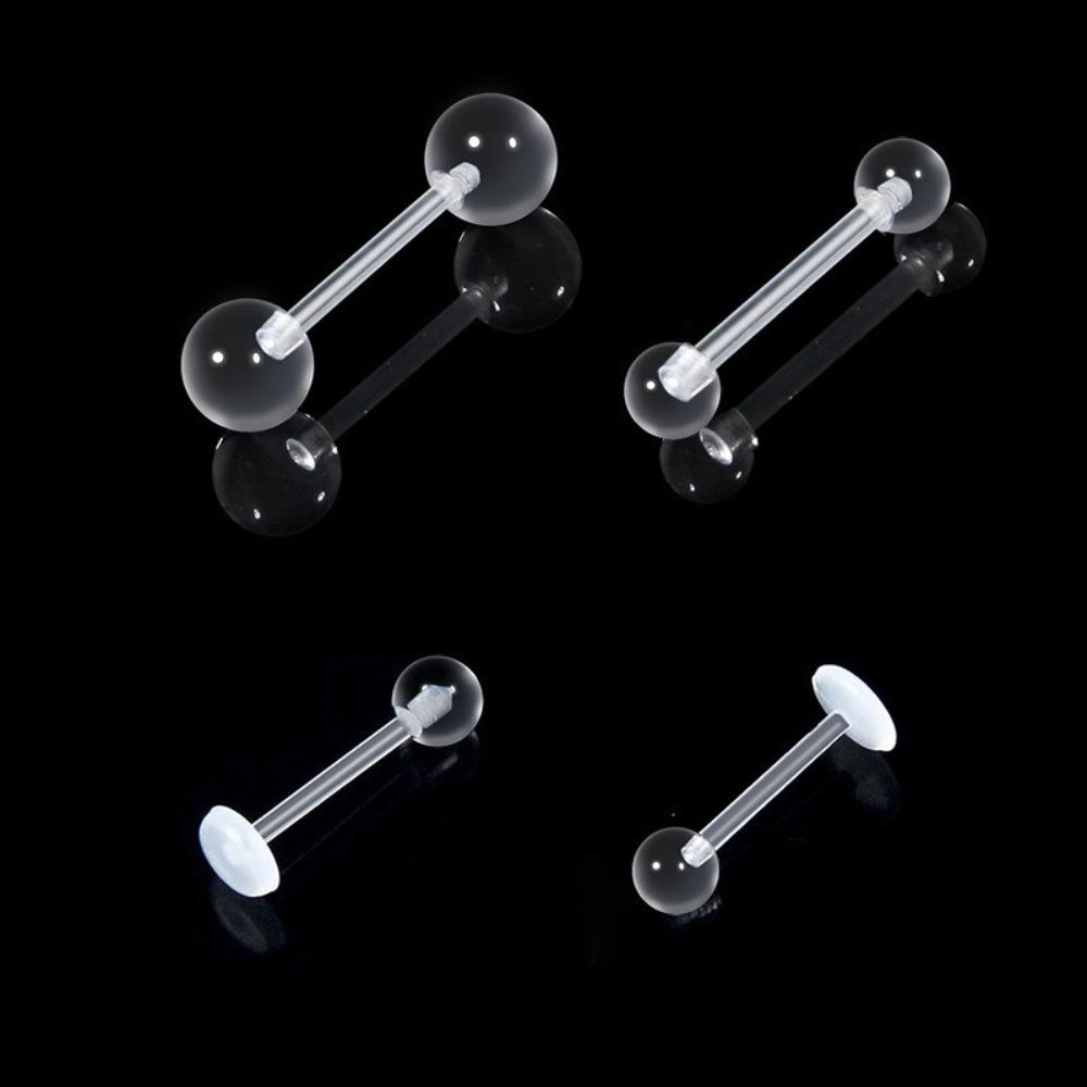Transparent Piercing Retainer Hypoallergenic Nose Ring Body Jewelry Lip Ring Lip Ear Nose Tongue