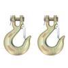 2PCS 3 8in Clevis Slip Hook G70 Forged Alloy Steel Grab Hook for Lifting Hoisting Equipment