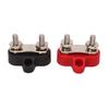 1 Pair 48V Battery Power Stud Stainless Steel Post Bus Bar Terminal Block for Truck RV Boat 1 4in