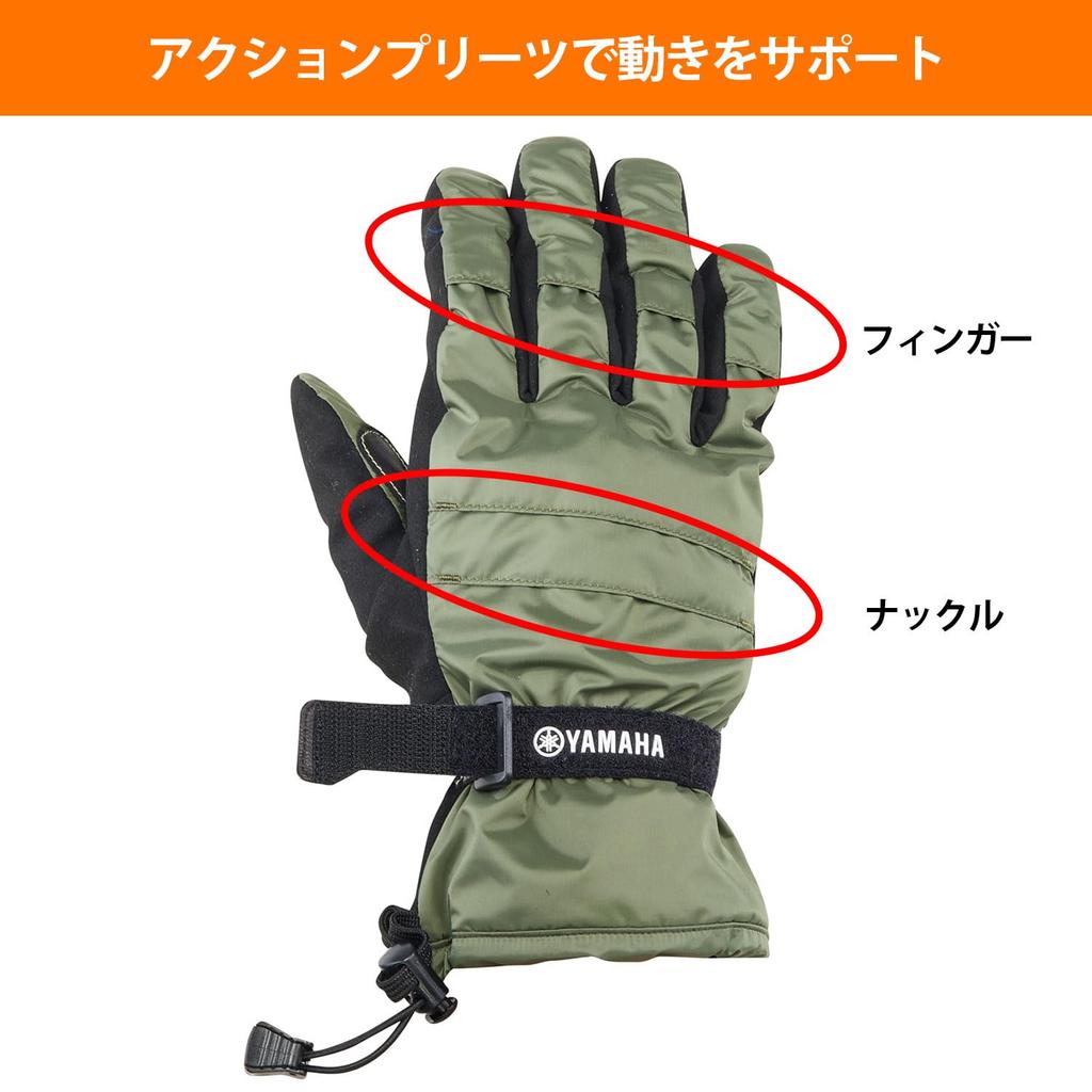 YAMAHA Мотор YL4006 Winter Long Riding Co., Ltd. (Yamaha) Перчатки, Темно-синие, XL, 90792-G107X