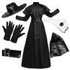 Steampunk Medieval Plague Doctor Costume with Raven Bird Beak Mask