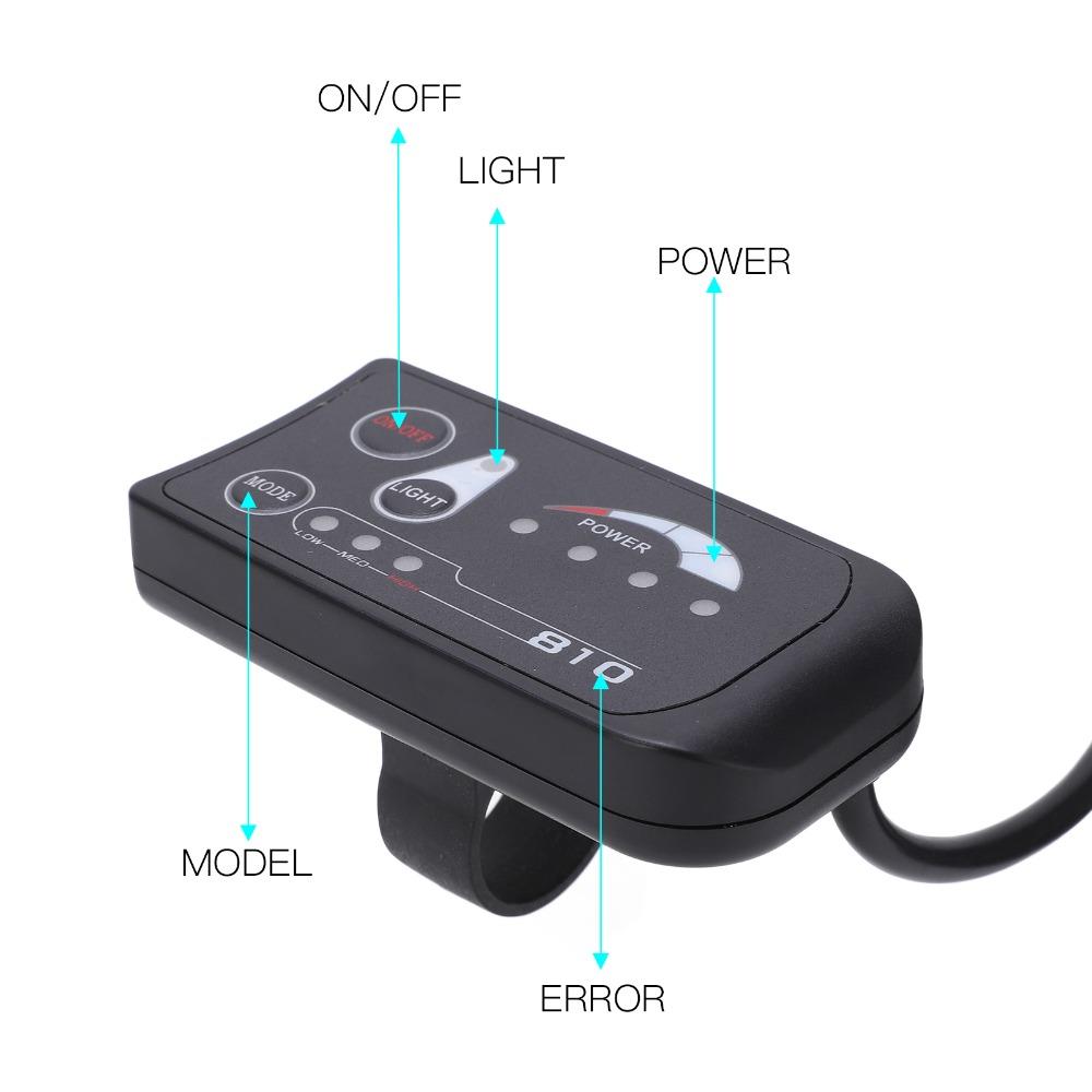 5-контактный светодиодный дисплейный метр S810 Панель управления Прочная ЖК-панель управления Комплект мотора для электровелосипеда
