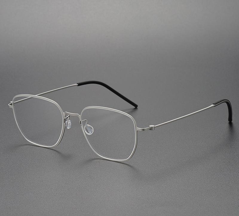 Pure Titanium Glasses Frame Men Women New Pilot Optical Myopia Prescription Eyeglasses Frame Full Korean Screwless Eyewear