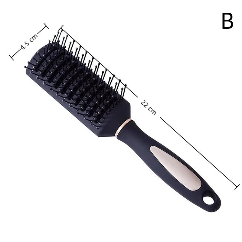 Round Massage Hairbrush Comb Professional Salon Straight Smooth Paddle Hair Brush Suit For All Hair Type Hairbrush Styling Comb