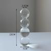 Glass Vase Decorative Flower Bottle Transparent Flower Vase Mushroom Bud Vase Home Decor Table Ornaments Mother'S Day Gifts
