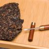 Stainless Steel Tea Needle Solid Sandalwood Ebony Wood Handle Sheath Durable Pu'er Tea Loosening Knife Tea Set Accessories