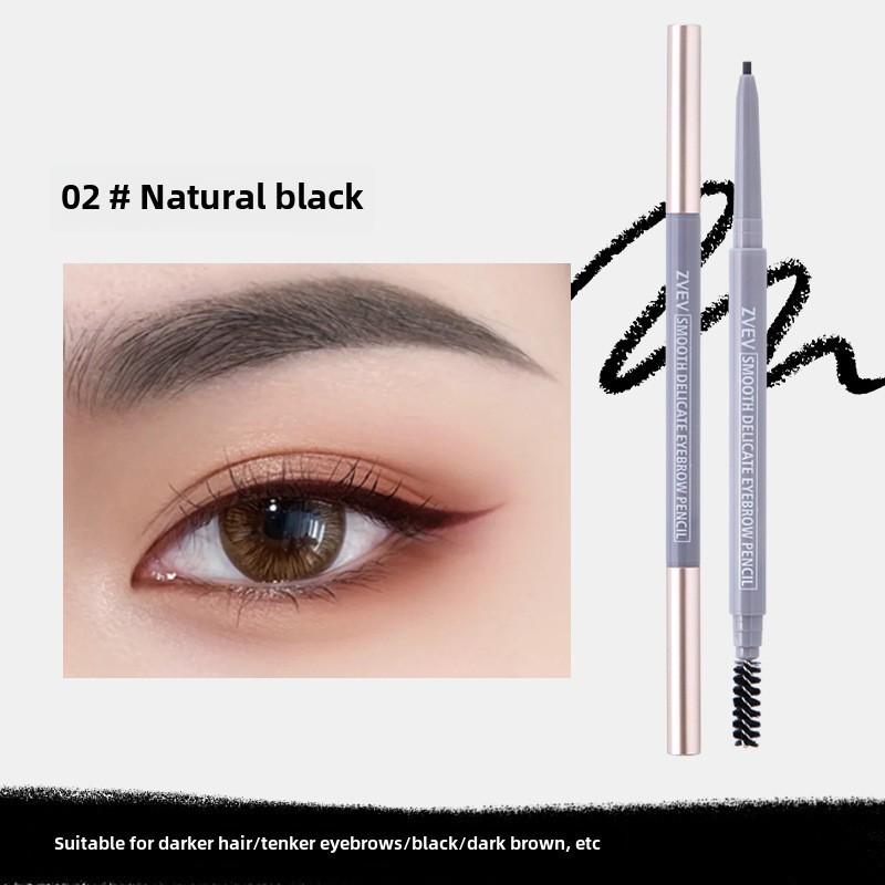 Двойной карандаш для бровей водостойкий не размазывающийся натуральный трехмерный макияж Карандаш для бровей стойкий фиксирующий студенческая мода женская косметика