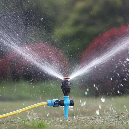 Вращающаяся на 360 градусов спринклерная система на штативе, телескопическая автоматическая спринклерная система для орошения и полива для большого двора, сада