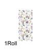 1 рулон статической клейкой ленты Современная простота Цветочный узор Ретро украшение дома Свежий стиль Стеклянная наклейка Оконные наклейки ПВХ