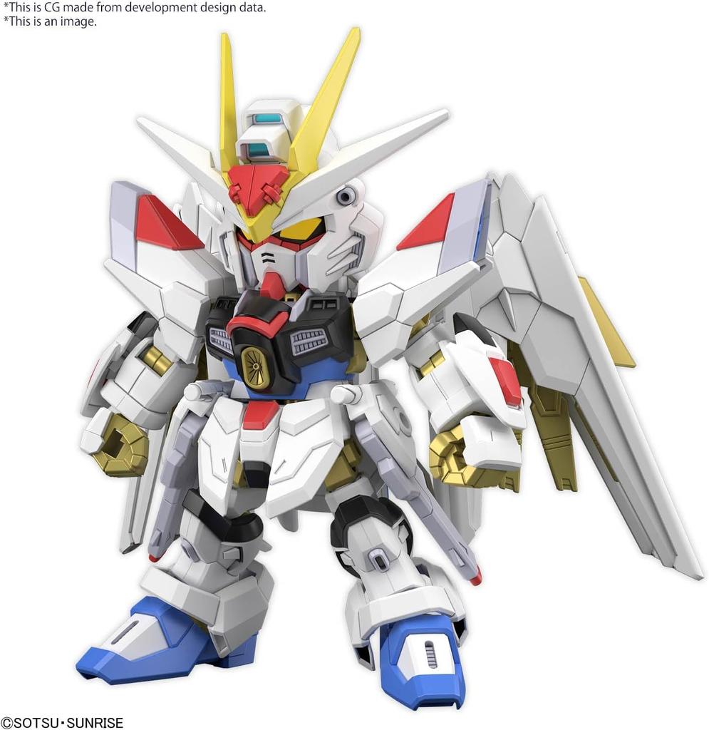 SD Gundam Cross Silhouette SDCS Мобильный доспех Gundam SEED FREEDOM Mighty Strike Freedom Gundam Пластиковая модель в наборе Предварительно окрашенная
