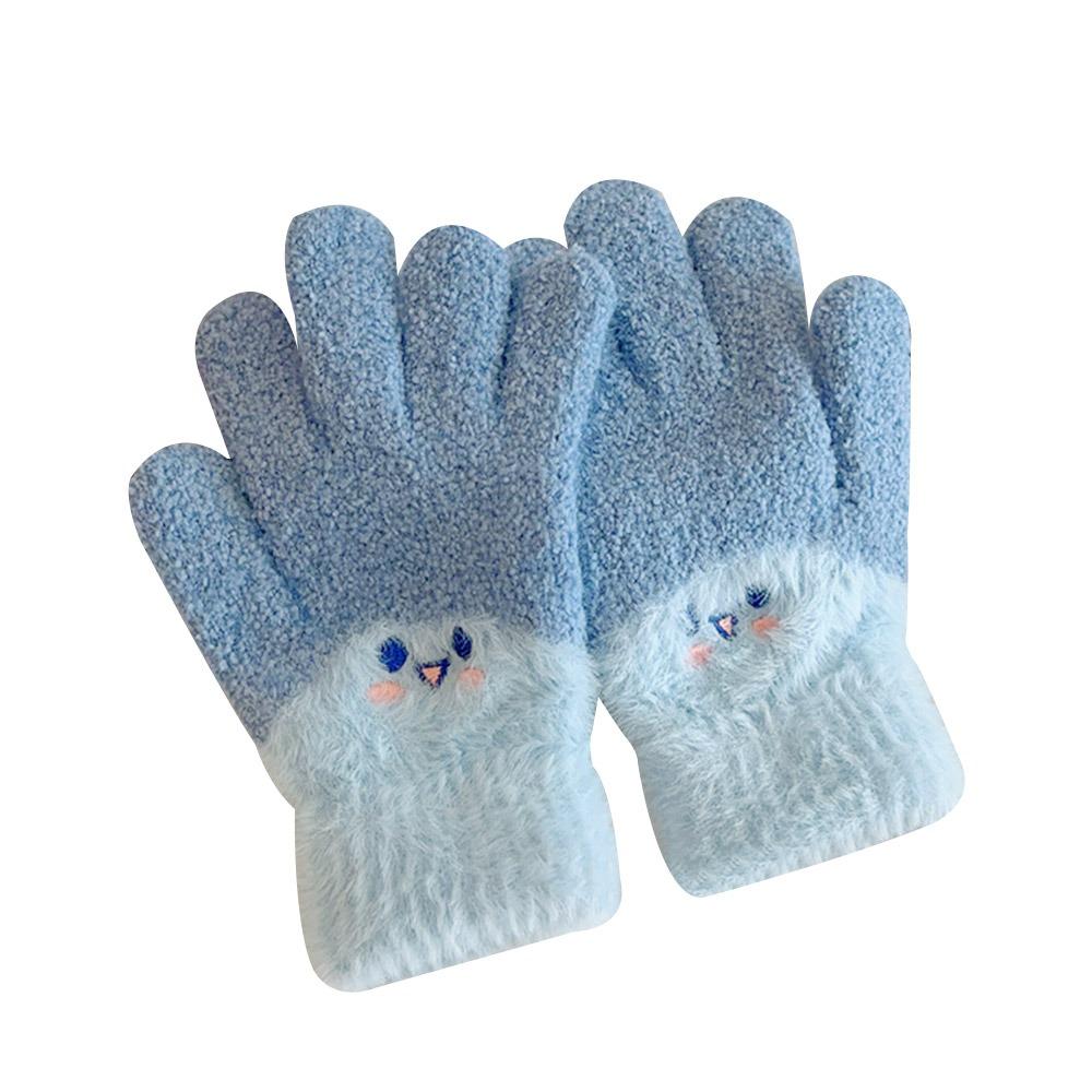 Coldproof Kids Winter Gloves Windproof Baby Gloves Cute Children Mittens for 7-15 Years Old Toddler