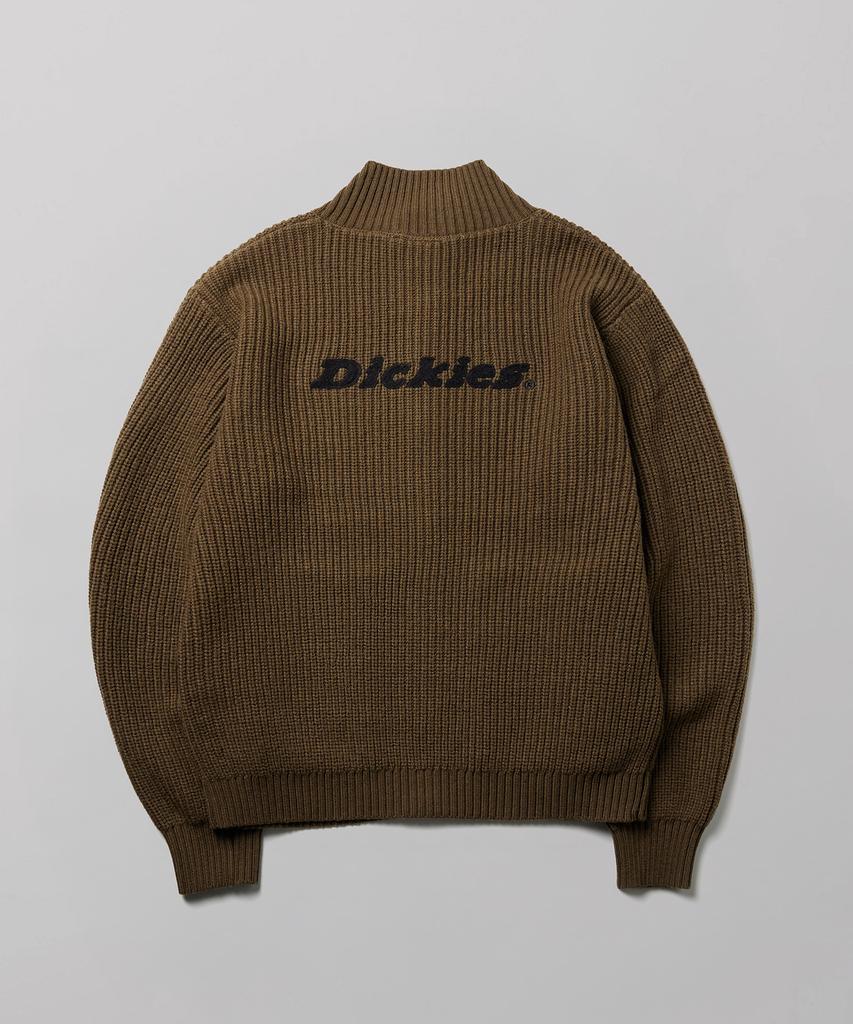 Dickies Вязаный кардиган на молнии с логотипом сзади, оливковый