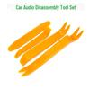 Набор инструментов для разборки автомагнитолы: Отвертка для внутренней пряжки, пластиковый ломик, пластина для снятия дверной панели