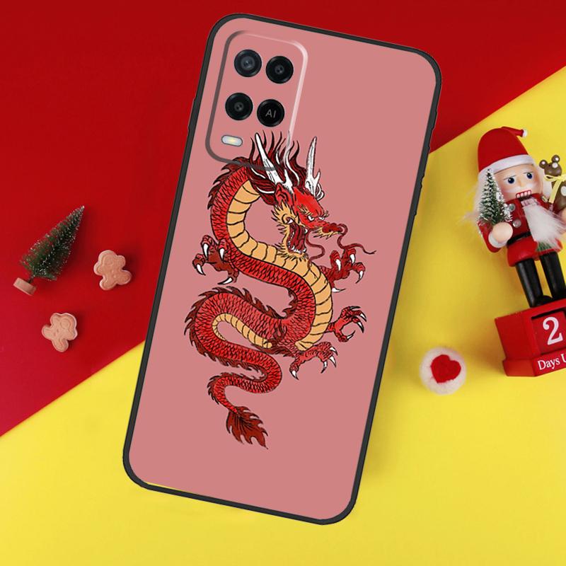 Чехол в японском стиле с драконом для Oppo A5 A6 Pro A15 A57 A17 A54 A74 A94 A76 A16 A96 A40 A60 A80 A18 A38 A58 A78 A98