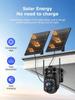 360° Solar-Powered HD Security Camera with Two-Way Talk, No Network Needed