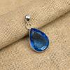 Ювелирный кулон ручной работы из стерлингового серебра 925 пробы с танзанитом для женщин