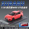 1:30 STI Car Sound and Light Pull Back Toy Car Sound Model Ornament Diecast Alloy Car Model Collectible