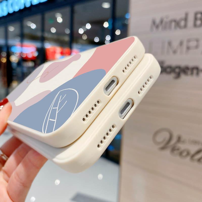 Чехол с абстрактной геометрией для Iphone 13 12 Pro 11 Pro Max XR XS Max X 7 8 6 6s Plus Mini 10 SE 2 3 SE22 с рисунком граффити