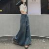 Большие расклешенные широкие джинсы для женщин - корейский гонконгский стиль, повседневный весенне-осенний крой
