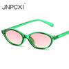 Retro Small Oval Sunglasses Women Fashion Retro Green Gradient Shades UV400 Men Trending Round Rivets Sun Glasses