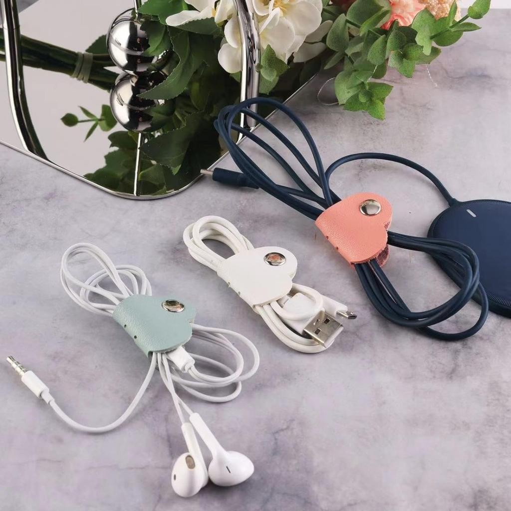 Heart-Shaped Cable Organizer | Stylish Design for Men and Women, Made from Soft, Durable and Easy to Use,Prevents Cable Tangling