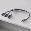 Разветвитель USB Type-C (папа) на 3 порта Type-C (мама) для быстрой зарядки 5V3A и передачи данных, одновременная поддержка телефонов и ноутбуков