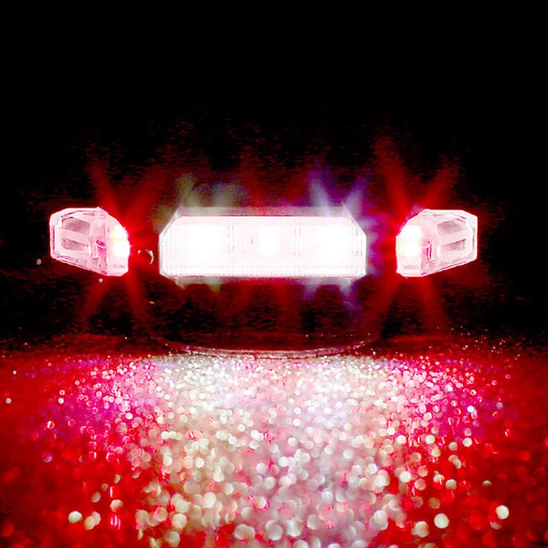 Led Mountain Bike Luggage Rack Light Waterproof Bicycle Rear Seat Reflective Taillight Night Ridding Safety Warning Reflector