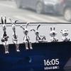 Автомобильные украшения Подвеска на центральную консоль автомобиля Кролик Экологически чистый пластик Мультяшное животное Кролик Декоративное украшение салона автомобиля