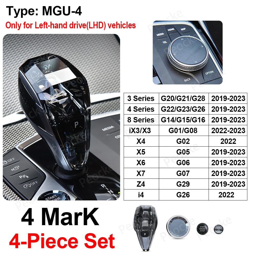 Crystal Gear Shift Knob For BMW G20 G28 G21 G22 G23 G26 Gearbox Lever Head G02 G29 G07 G06 G05 G15 G16 G08 Gear Change Handles