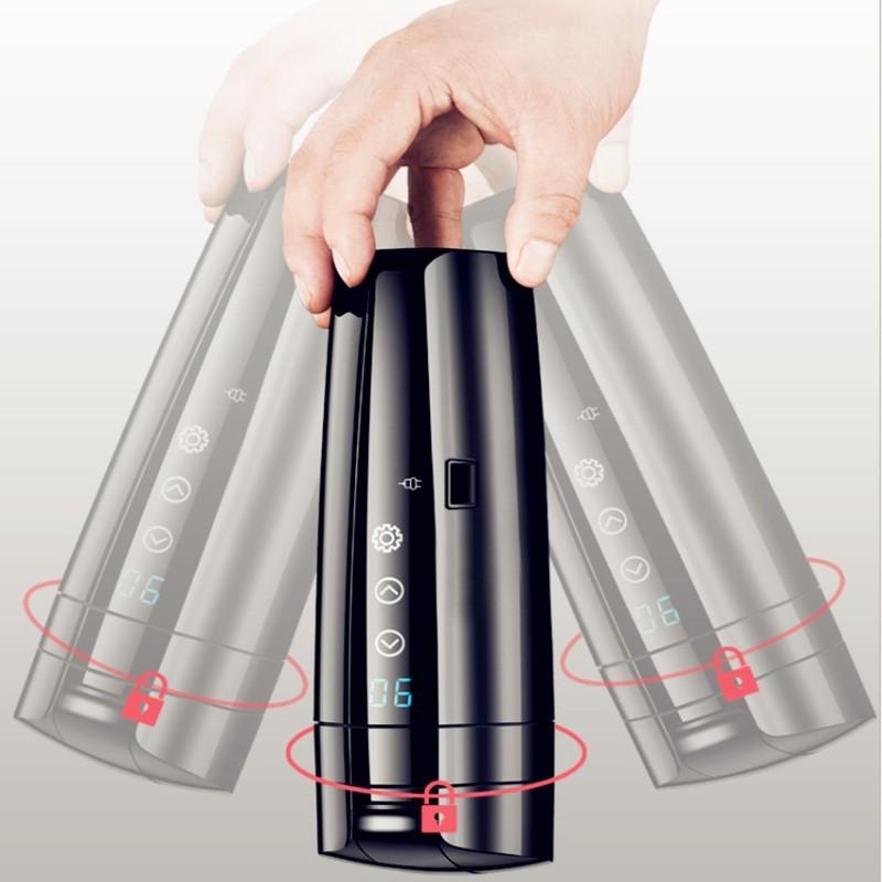 12 В автомобильная электрическая нагревательная чашка, кружка, ЖК-дисплей, бутылка из нержавеющей стали для воды, кофе