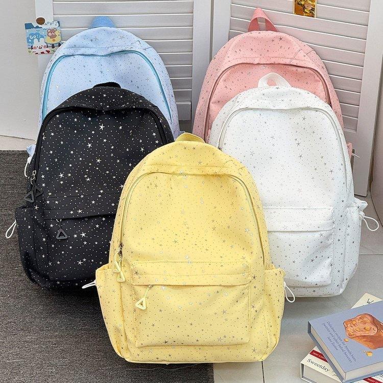 Schoolbag Korean version ins Small fresh backpack Korean version versatile large-capacity student backpack fashionable and casual Gypsy schoolbag