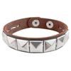 PU Leather Rivet Bracelet Bangle Bangle Unique Metal Wristband  Men Women