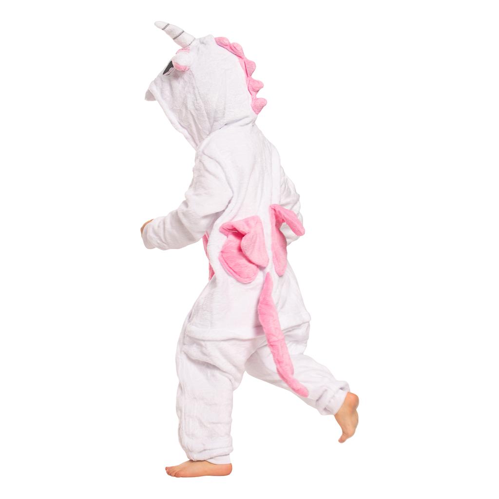 Piżama dla dzieci dziecięca kigurumi onesie kostium jednorożec jasny róż 125-135