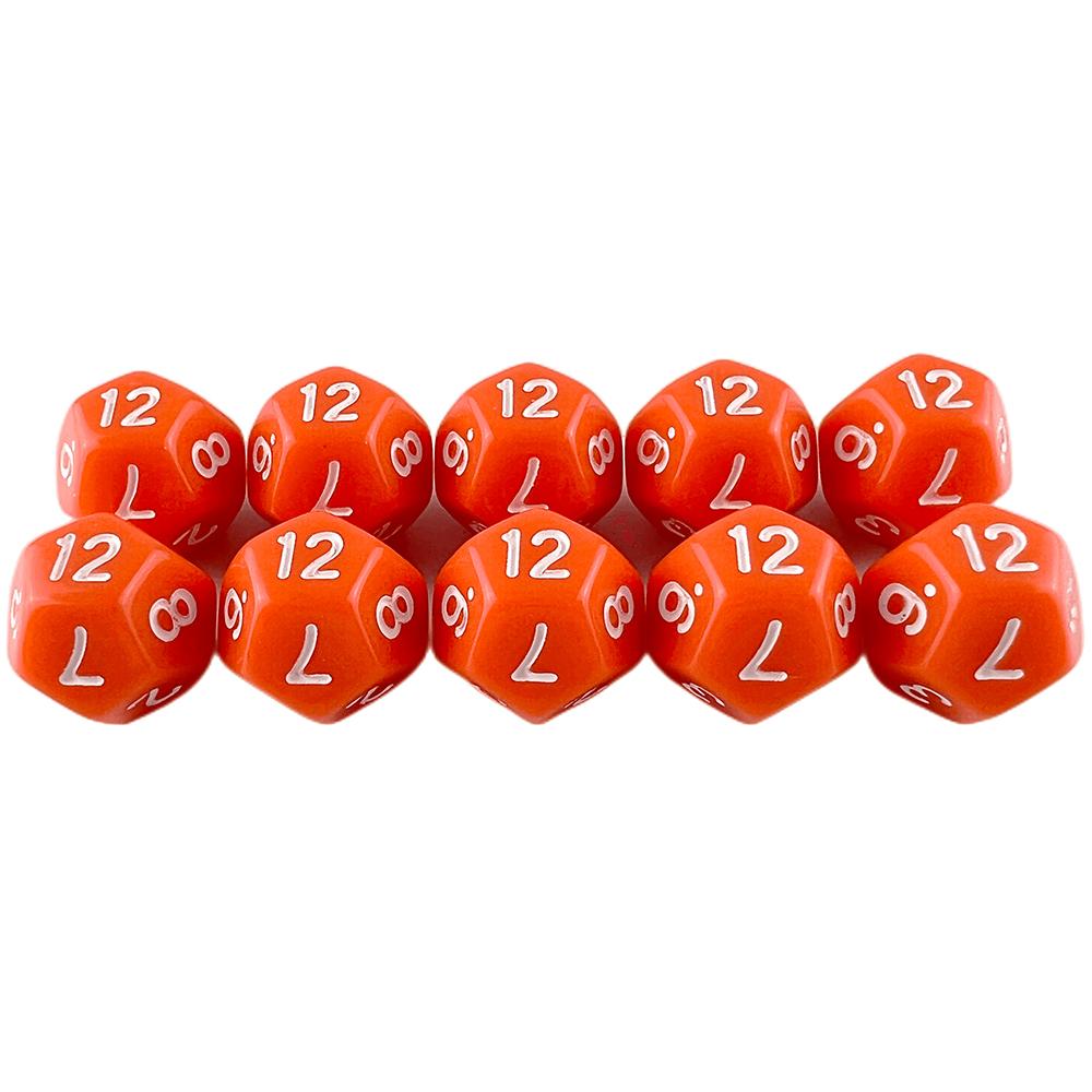 D12 Dice Polyhedral Dice DND Dice Set 10pcs Game Dice Table Game Props