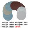 25pcs Sanding Disc 125mm Wet & Dry 1000-5000 Grits Sand Paper High Quality