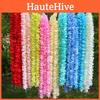 1m Artificial Garland Hydrangea Wisteria Silk Flower Hanging Garden Wedding Home