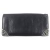 Very Good Purse LNG SNGL FLD TIPS Single Fold Black Leather Mens Used